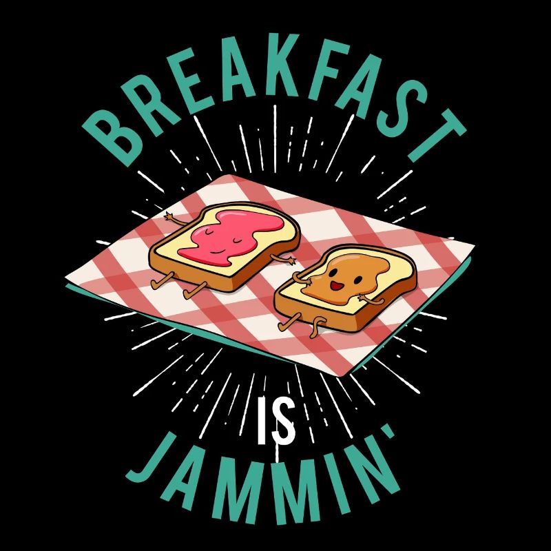 Breakfast Is Jammin Lustiges Frühstück Brot Marmel