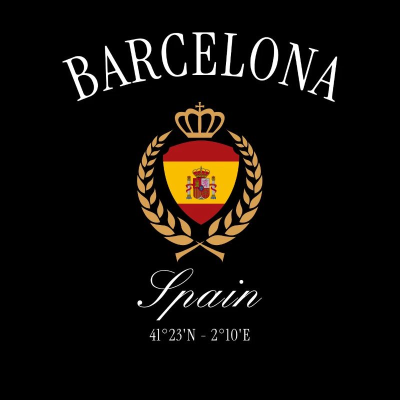 Barcelona Spanien Wappen Krone – Reise Souvenir