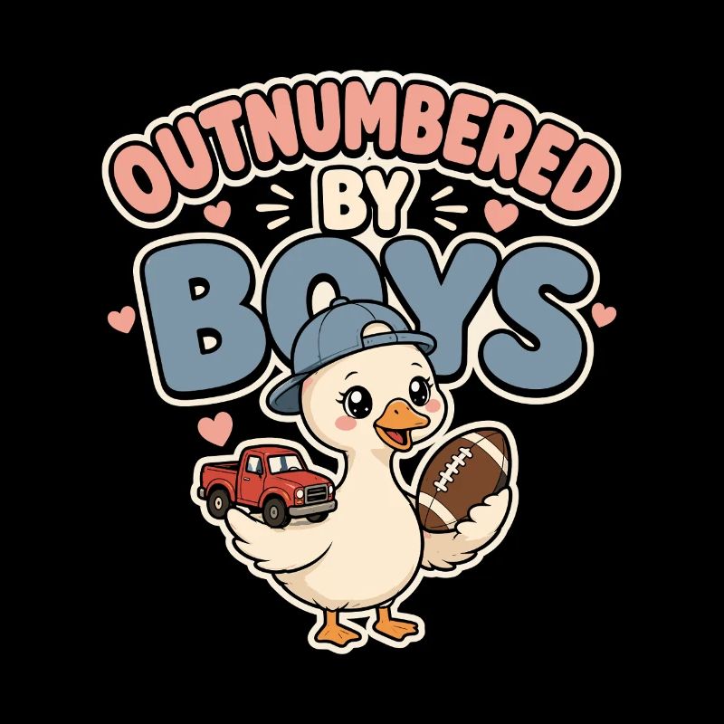 Outnumbered by Boys Duck