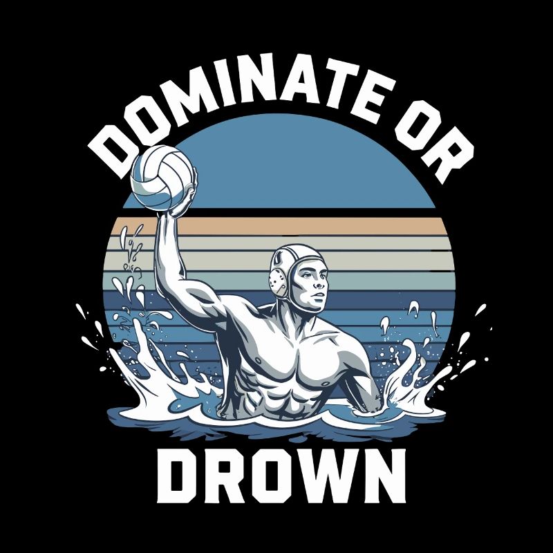 Motif de water-polo dominant ou noyé