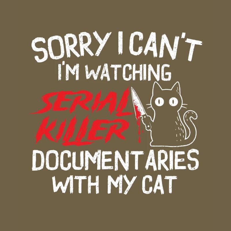 Watching Serial Killer Docs With Cat