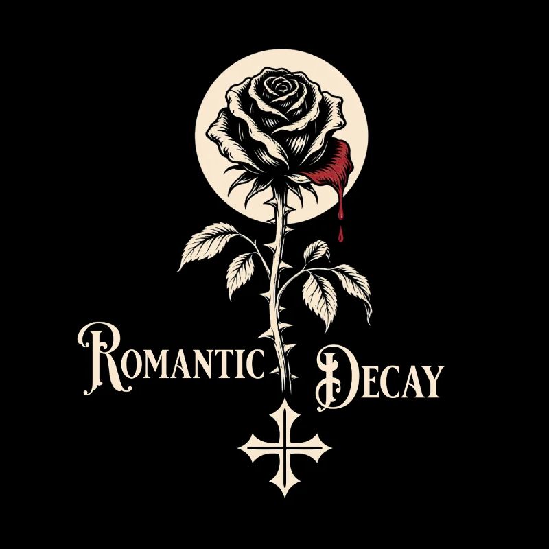 Romantic Decay Gothic Rose Design