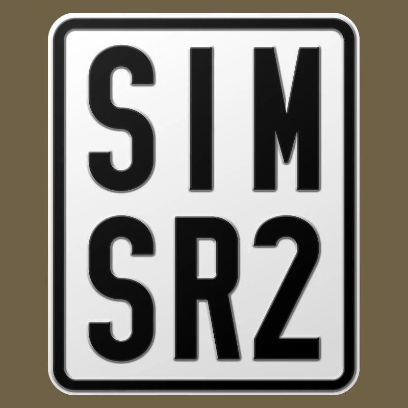 Plaque d’immatriculation du cyclomoteur Simson SR2