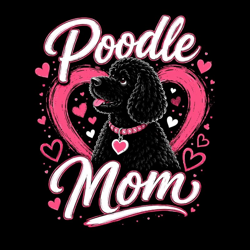 Conception du cœur de la maman caniche