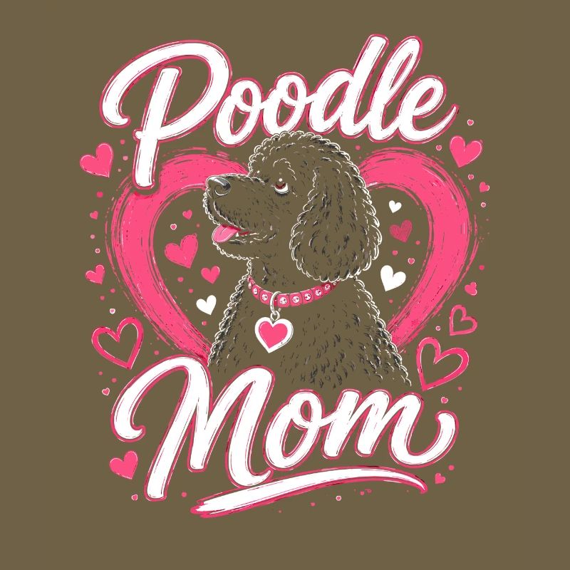 Pudel Mama Herzchen Design