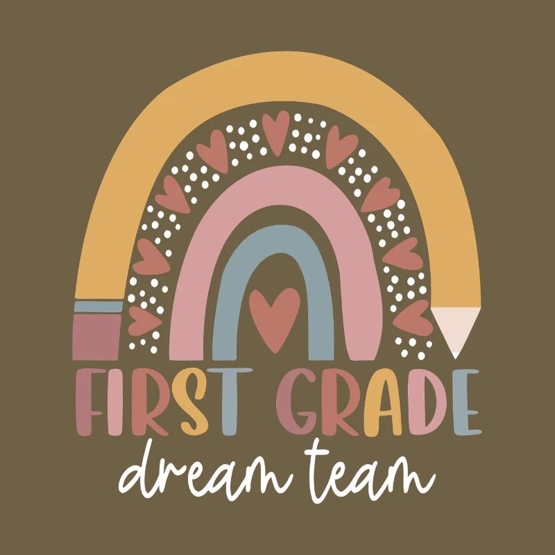 First Grade Dream Team Rainbow