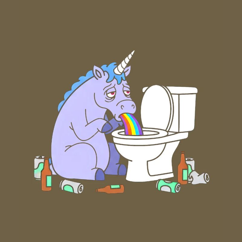 Klo Regenbogen Einhorn