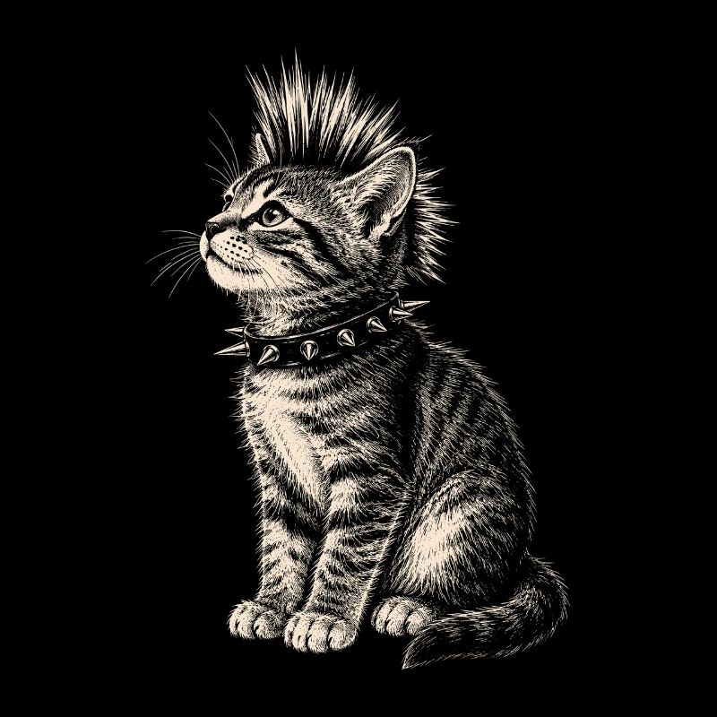 Maillot Punk Cat Mohawk Cats