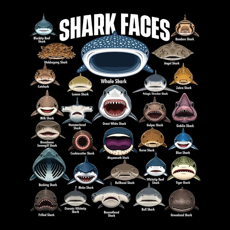 Shark Faces Ocean Predator Marine Biology