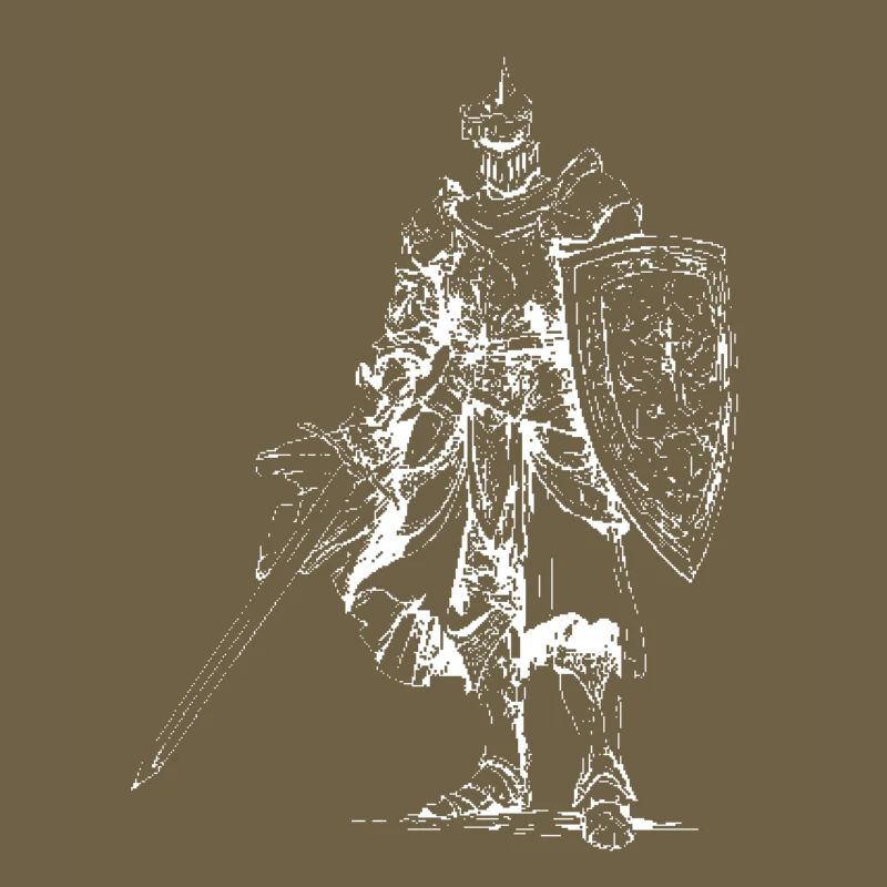 Heraldic Knight with Shield