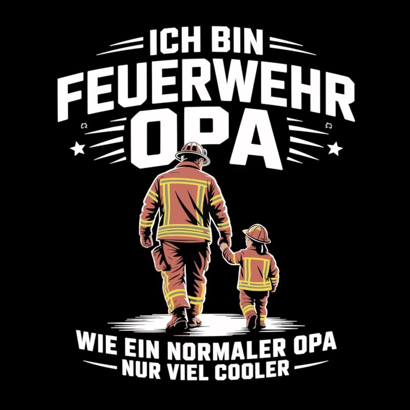 Feuerwehr Opa Cooler Feuerwehrmann