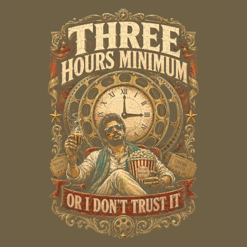 Bollywood Three Hours Minimum Or I Dont Trust It