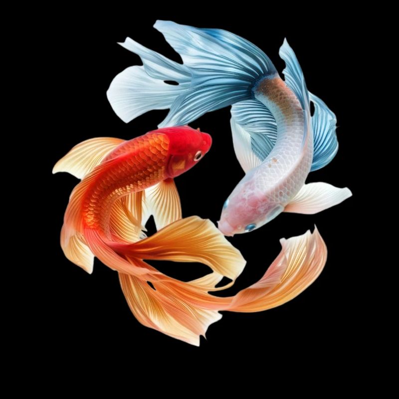 Koi Color Wheel: Goldfish Pair