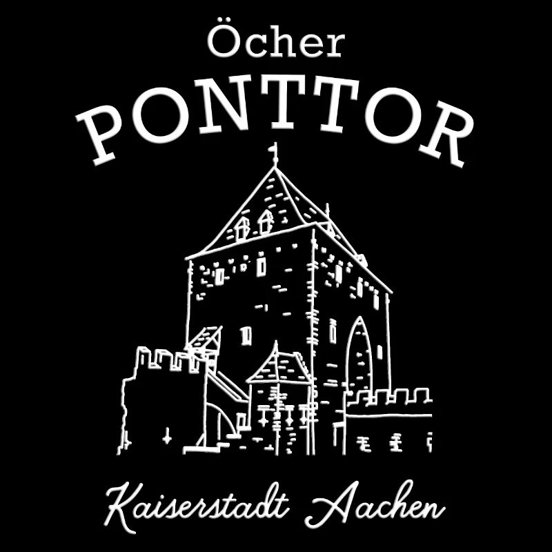 Öcher Ponttor, Kaiserstadt Aachen, Zeichnung