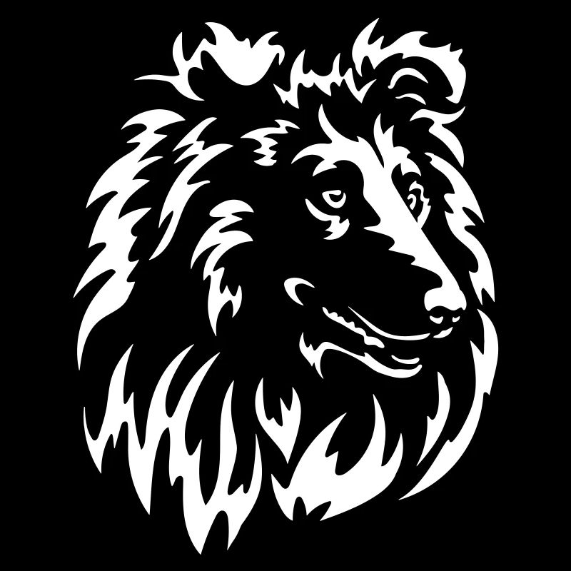 Collie Kopf "Black Edition"