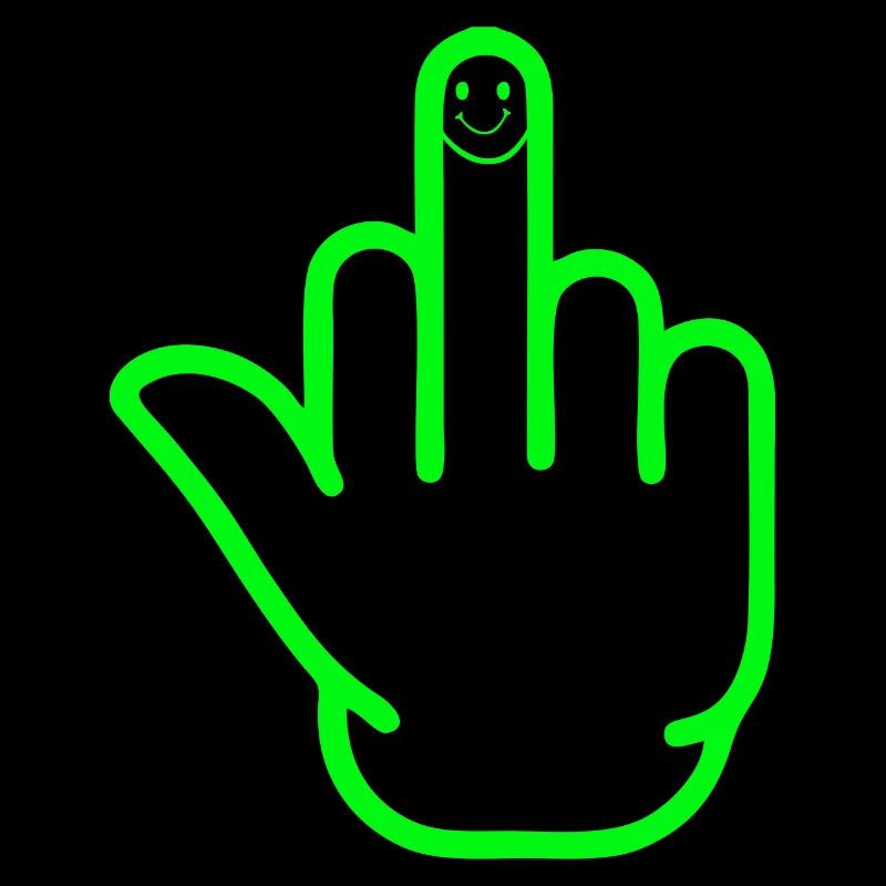 Happy Mittelfinger