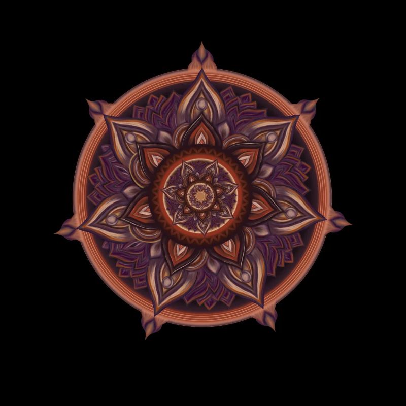 Symbolischer Kompass – Ornament Illustration
