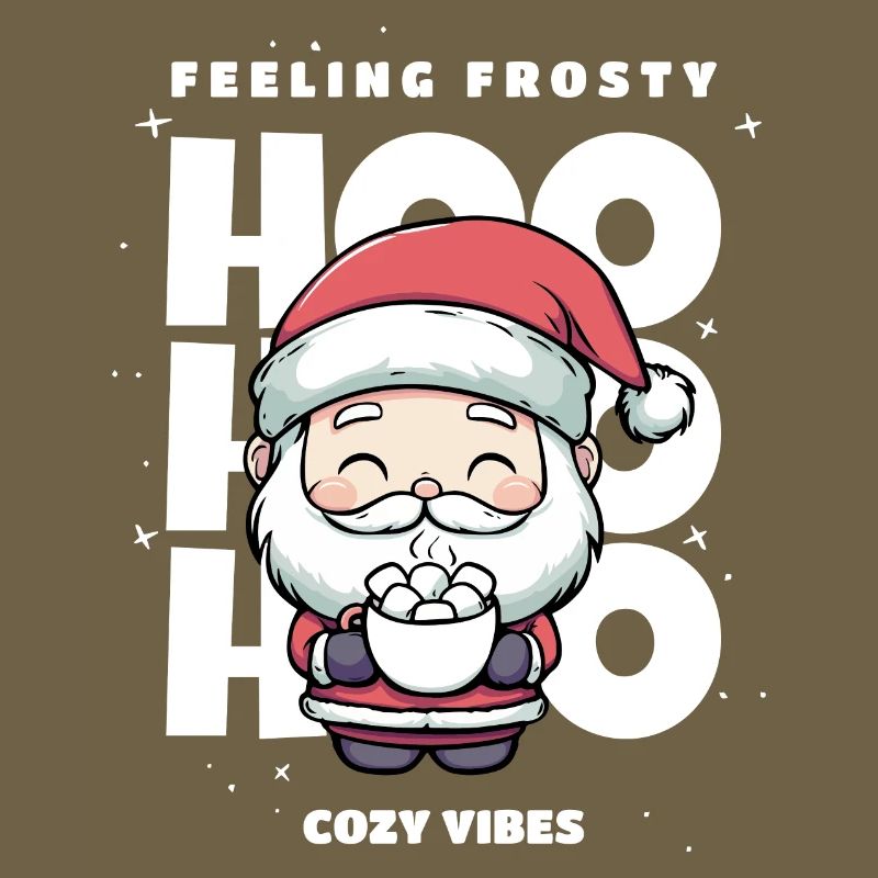 Weihnachten Pullover - Weihnachtsmann, Geschenk