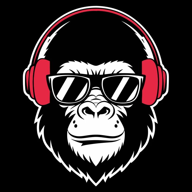 Cooler Gorilla-DJ