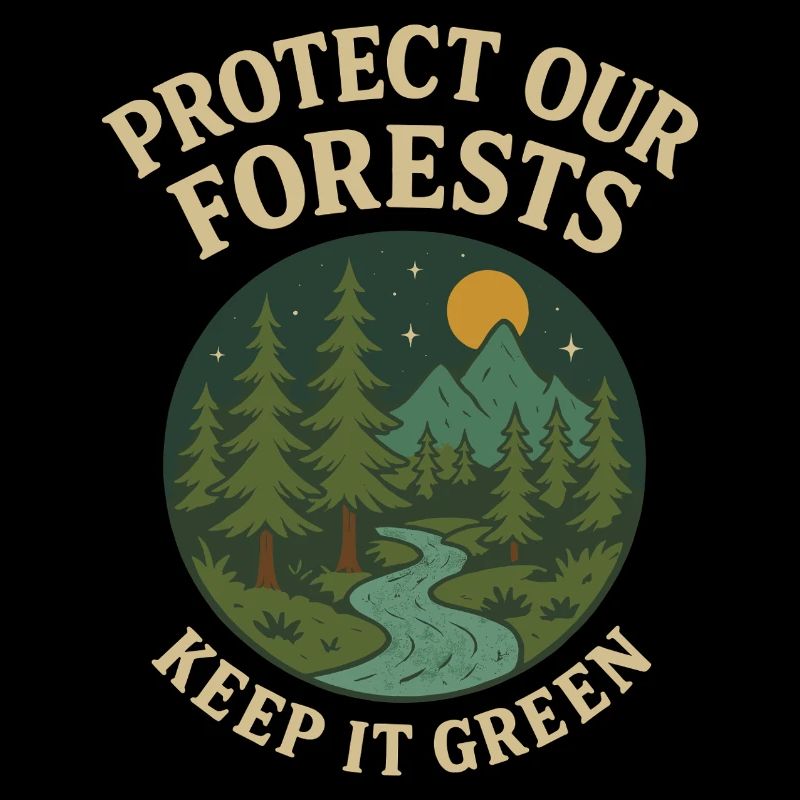 Protection de la forêt motif nature