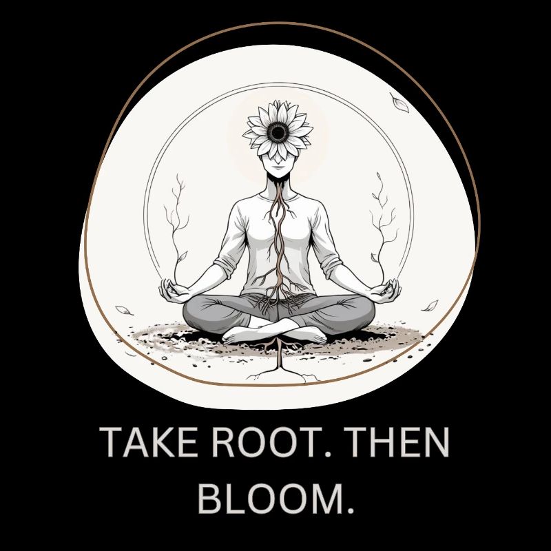 Méditation des fleurs avec connexion des racines