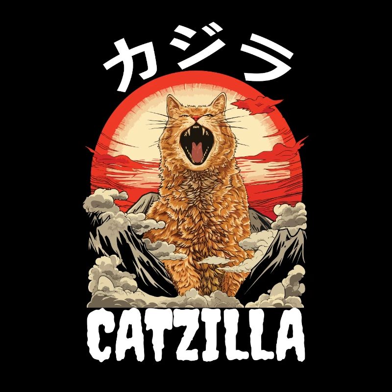 Catzilla Cat Japon Kaiju
