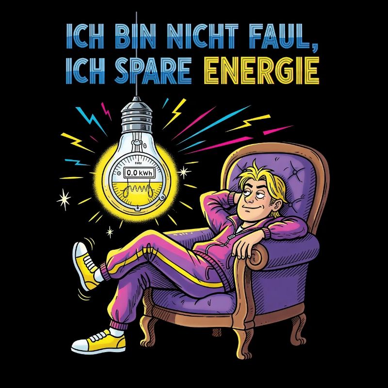 Energiegeladenes Chill-Design mit Glühbirne