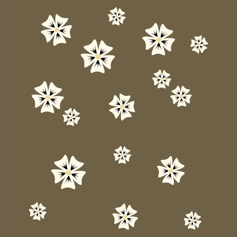 Floral pattern in a simple style