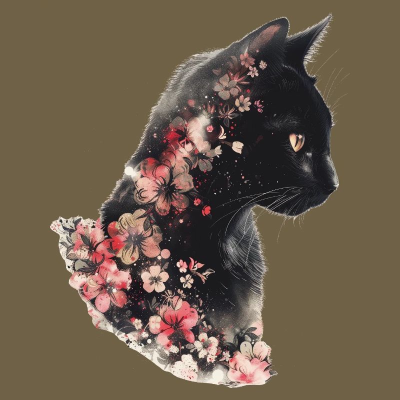 Katze Blumen