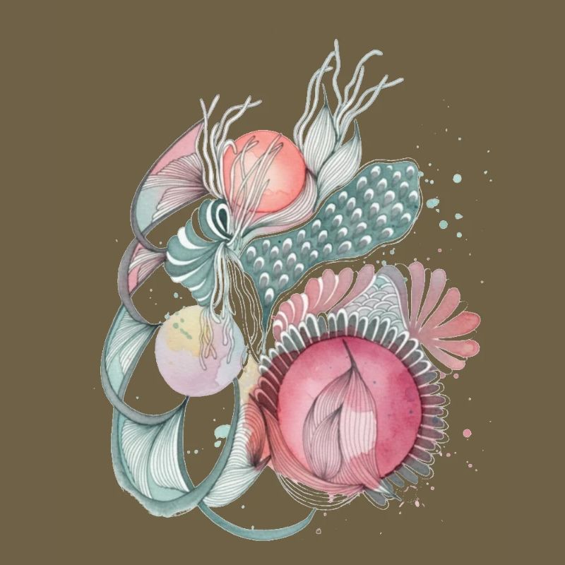 Mer de fleurs Wave Art
