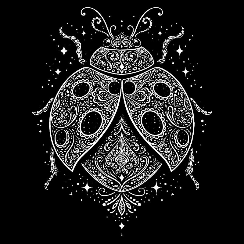 Scarabée de Mandala avec Couronne