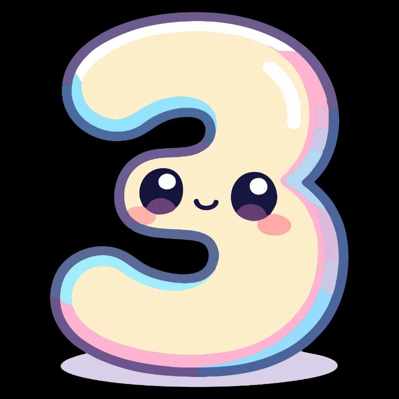 Numéro 3 Kawaii Pastel
