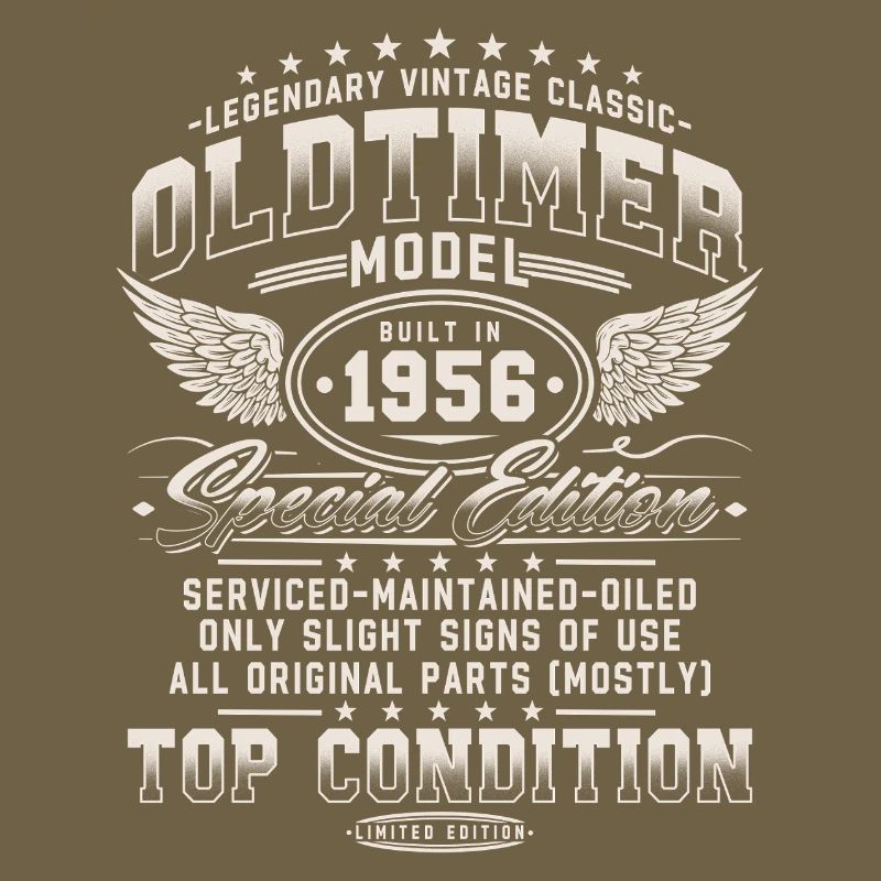 Oldtimer 1956 Vintage 70. Geburtstag Geschenk