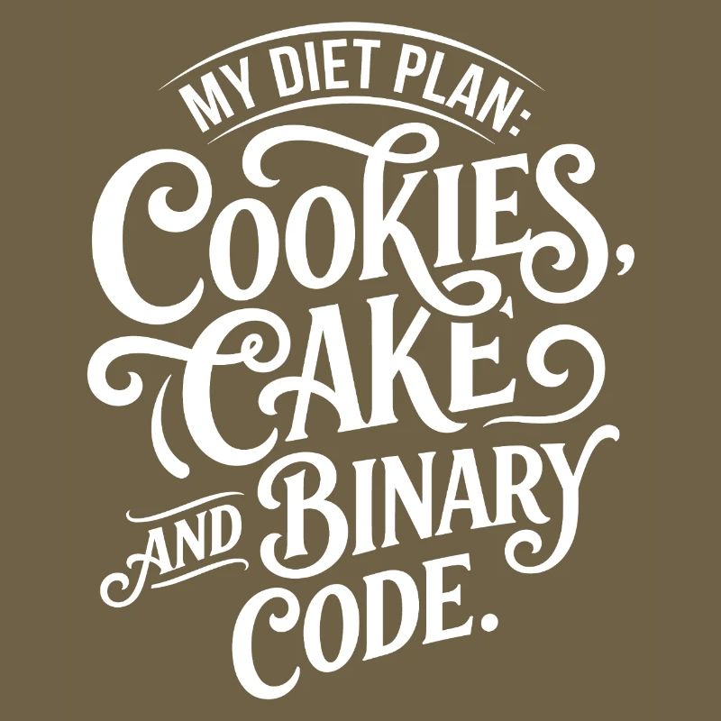 Cookies Kuchen Binärcode Design