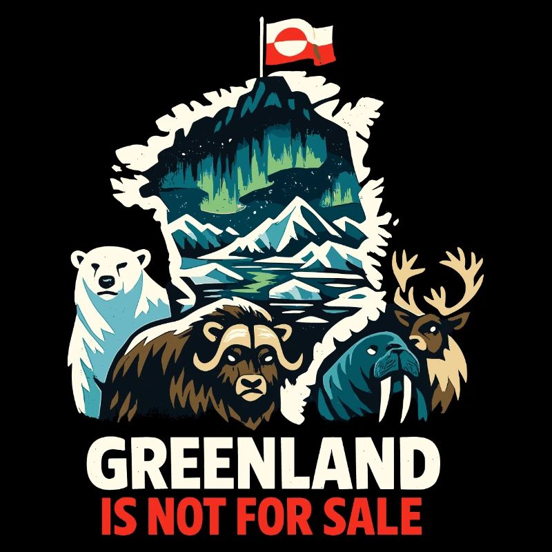 Don des animaux du drapeau du Groenland