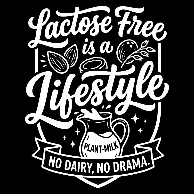 Mode de vie sans lactose Humour au lait végétal