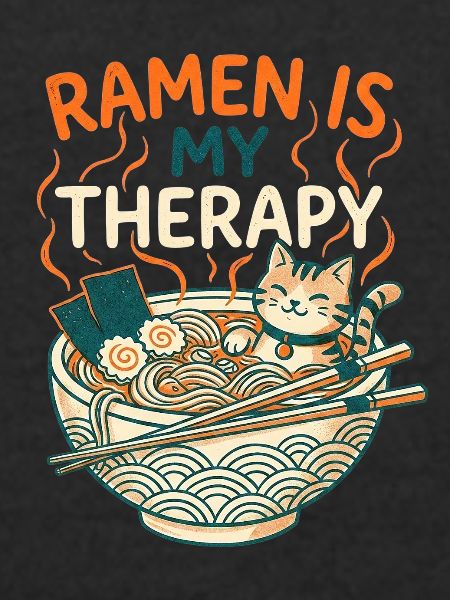 Ramen Therapy Cat