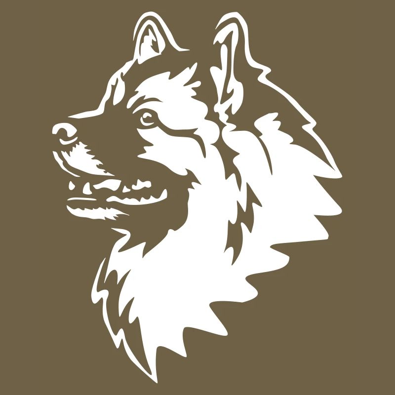 Wolfsspitz Head "Black Edition"