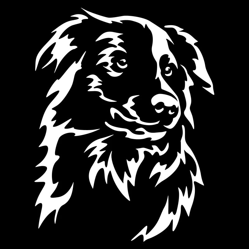 Border Collie Kopf "Black Edition"