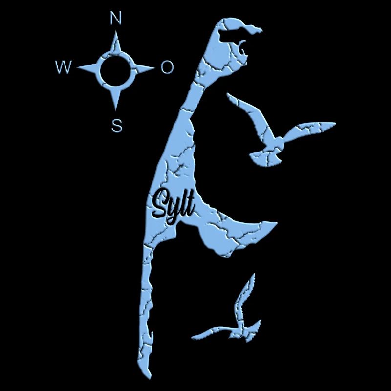 Blaues Sylt Design