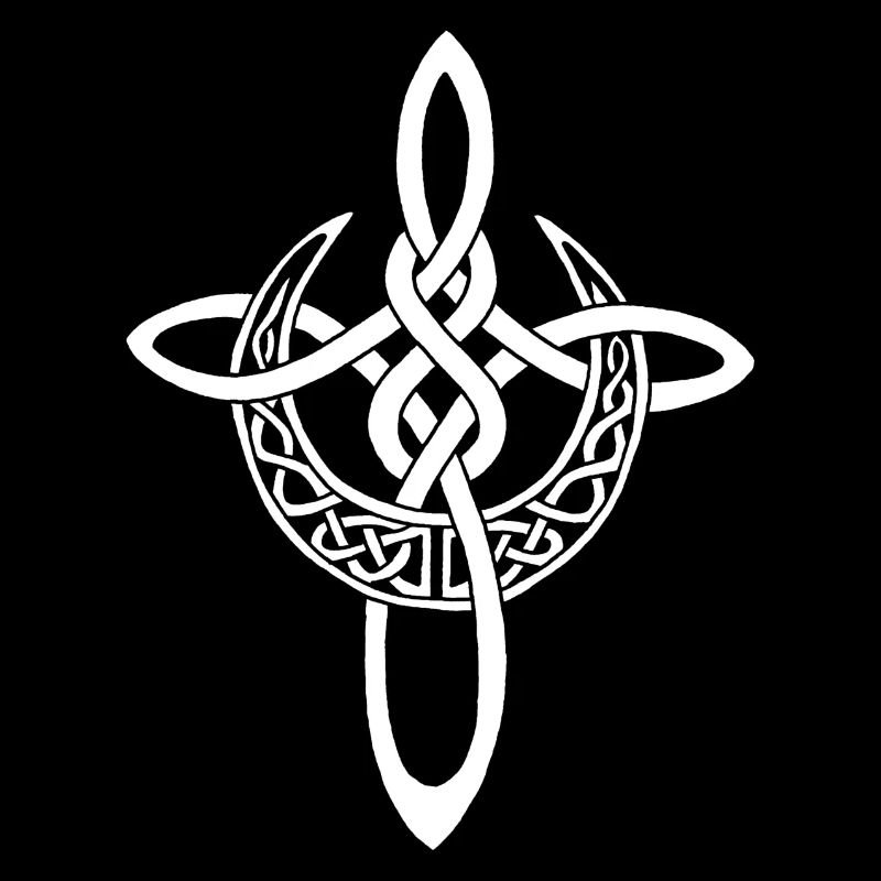 Croix lunaire blanche
