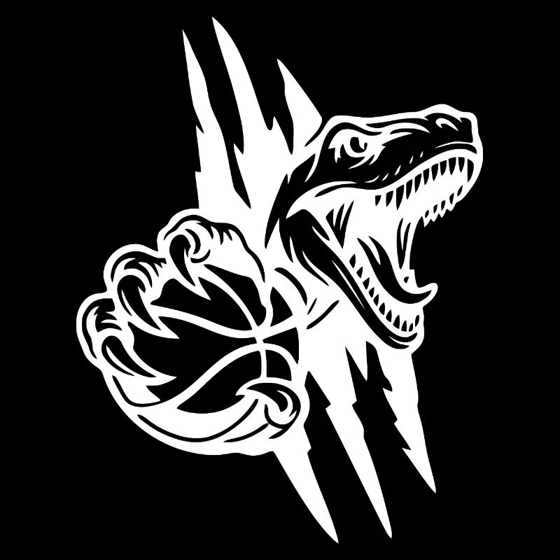 Brüllender Raptor-Basketball