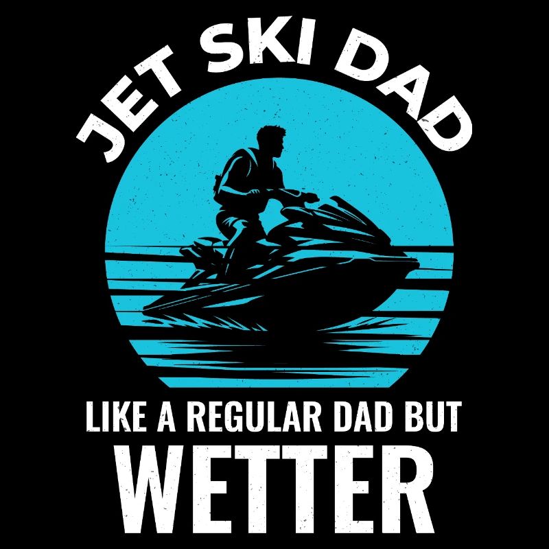Lustiger Jetski-Vater, Seeleben, Sommer