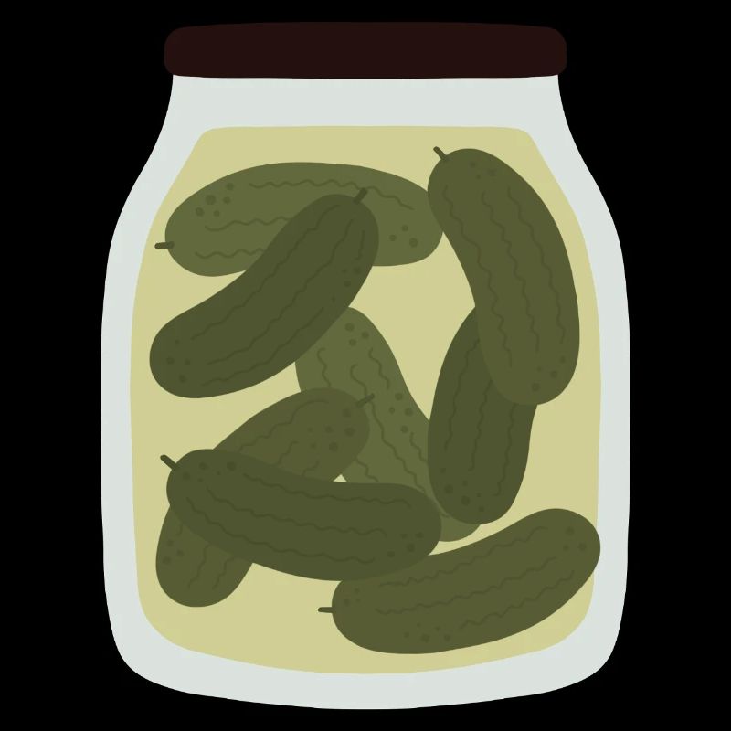 Vintage eingelegte Gurke Glas Design