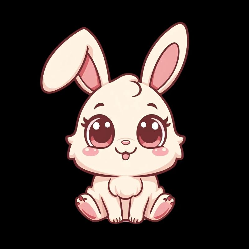 Design de lapin douillet en pastel