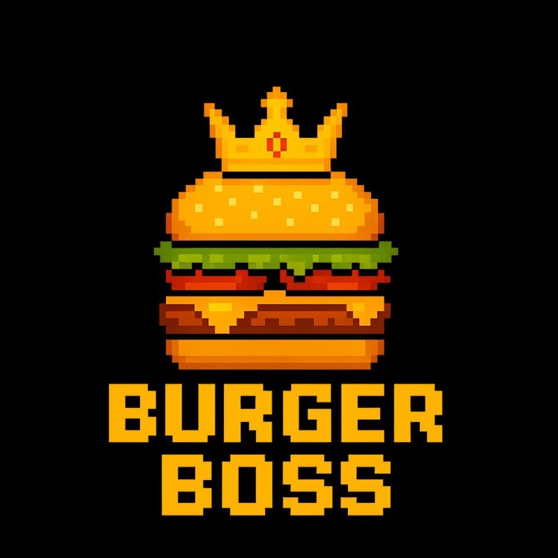 Burger Chef Pixel Burger