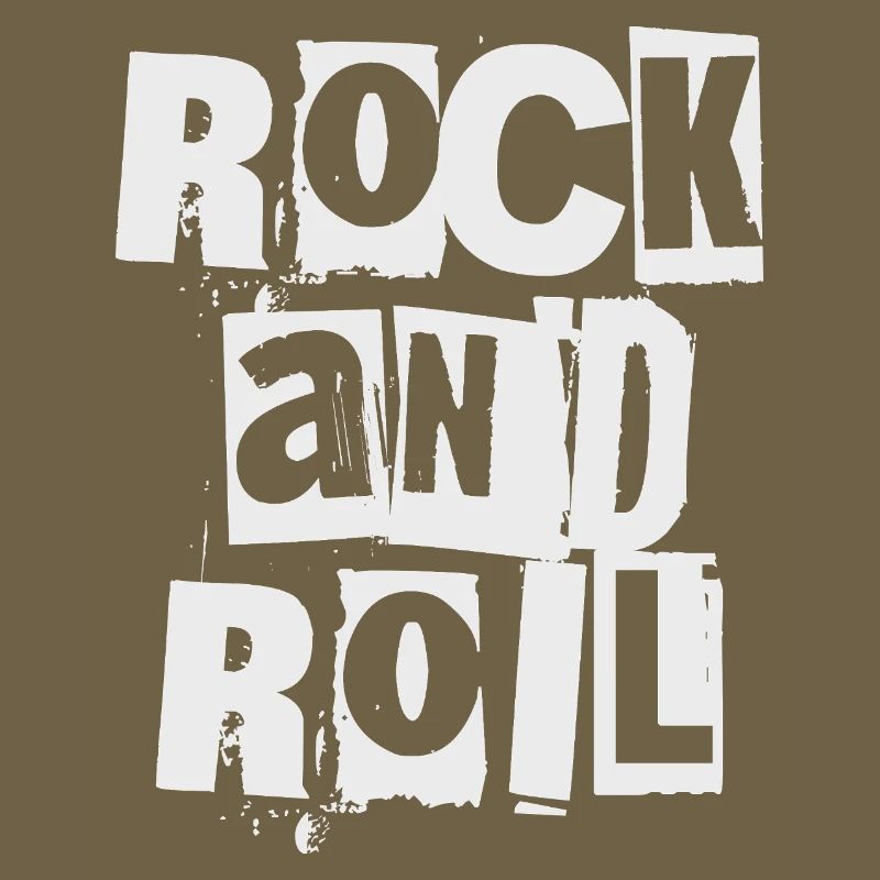 Rock'n'Roll Distressed und Bold Logo-Design