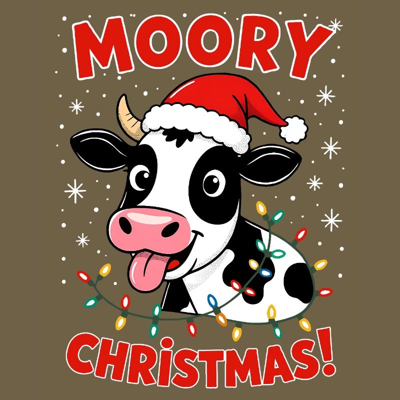 Ferme fermière de Noël en forme de vache