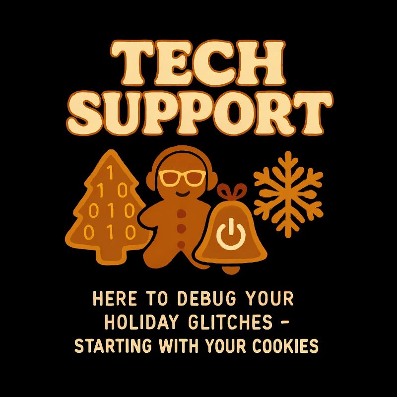 Support technique Cadeau de Noël vintage