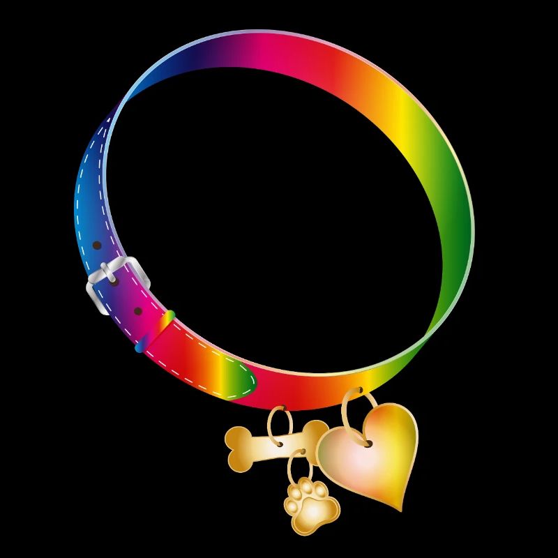 Motif de collier arc-en-ciel avec pendentifs